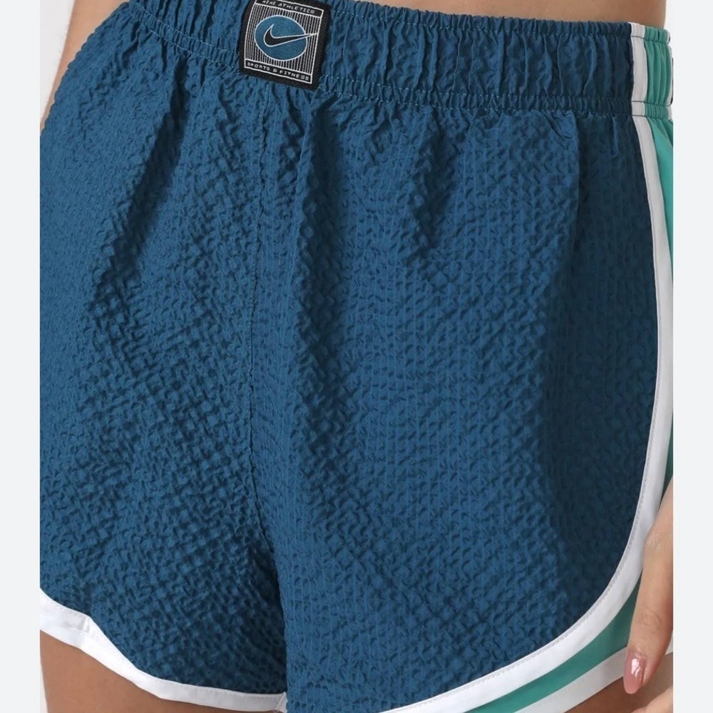 Nike Women's Shorts Nike Blue And Teal Running Athletic Shorts - Picture 9 of 13